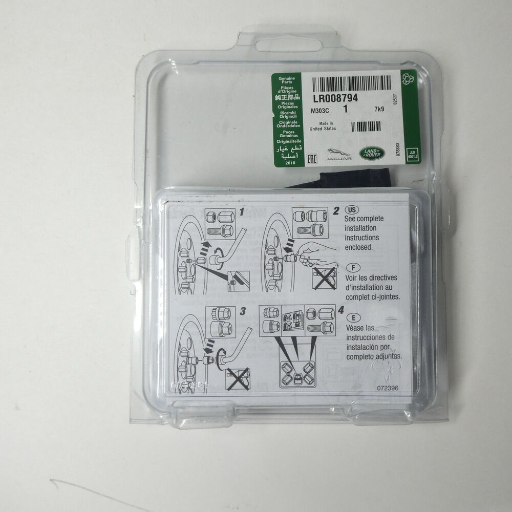 LR008794 Land Rover Wheel Locks Lug Nut Set Alloy OEM